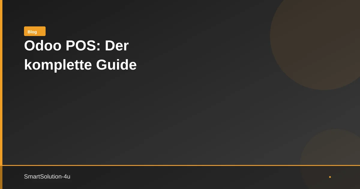 Odoo POS – Flexible Lösung für Ihren Verkaufserfolg