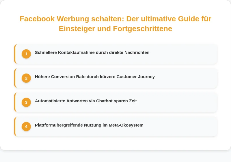Infografik: Facebook Werbung schalten: Schritt-für-Schritt-Anleitung mit dem Meta Werbeanzeigenmanager
