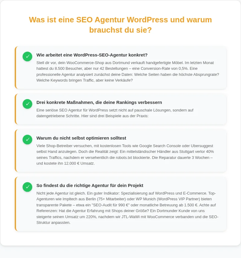 Infografik: 7 entscheidende Vorteile einer professionellen SEO Agentur WordPress