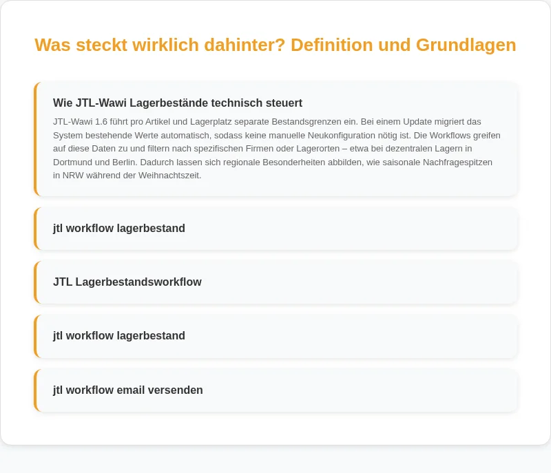 Infografik: jtl workflow lagerbestand: Diese Vorteile überzeugen im Alltag