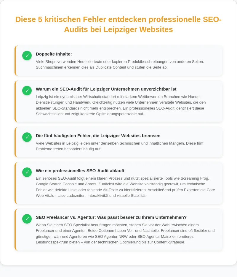 Infografik: On-Page vs. Off-Page: Welche Audit-Bereiche für Ihr Unternehmen in Leipzig relevant sind