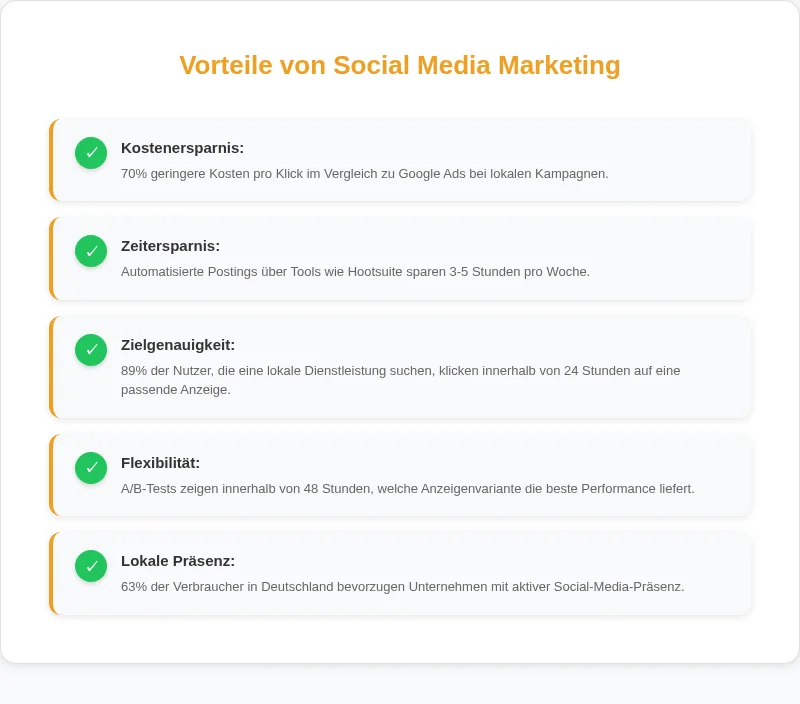 Infografik: Vorteile von Social Media Marketing