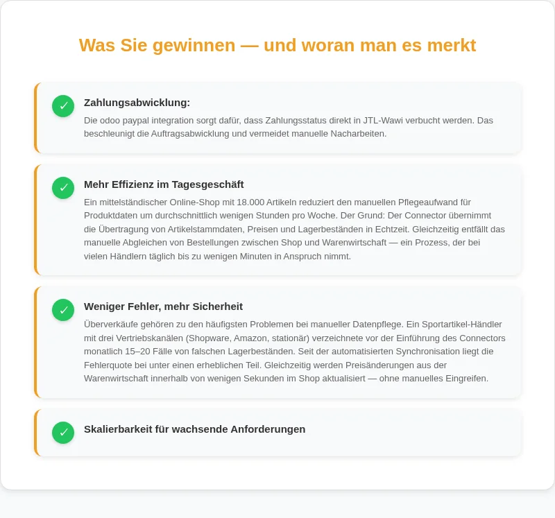 Infografik: Was Sie gewinnen, und woran man es merkt