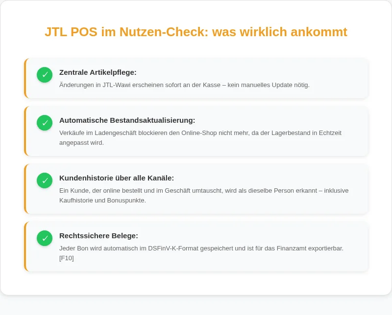 Infografik: JTL POS im Nutzen-Check: was wirklich ankommt