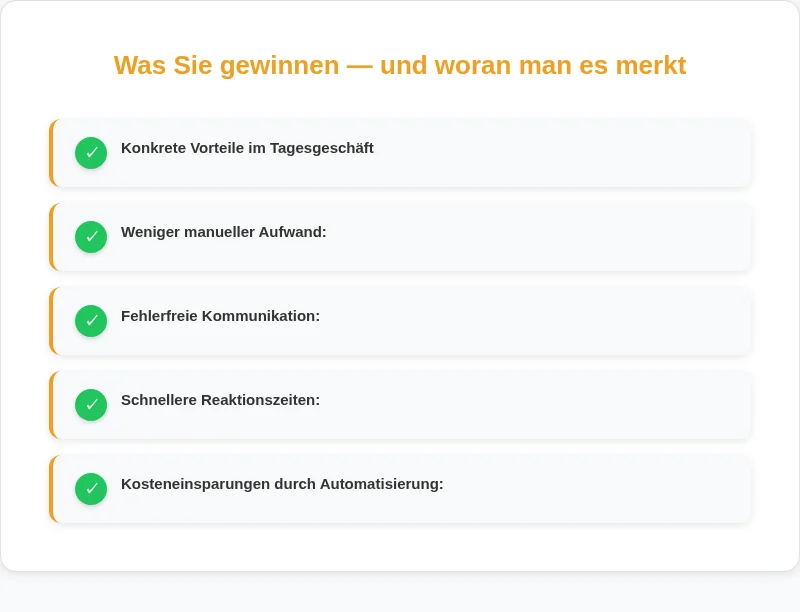 Infografik: Was Sie gewinnen, und woran man es merkt