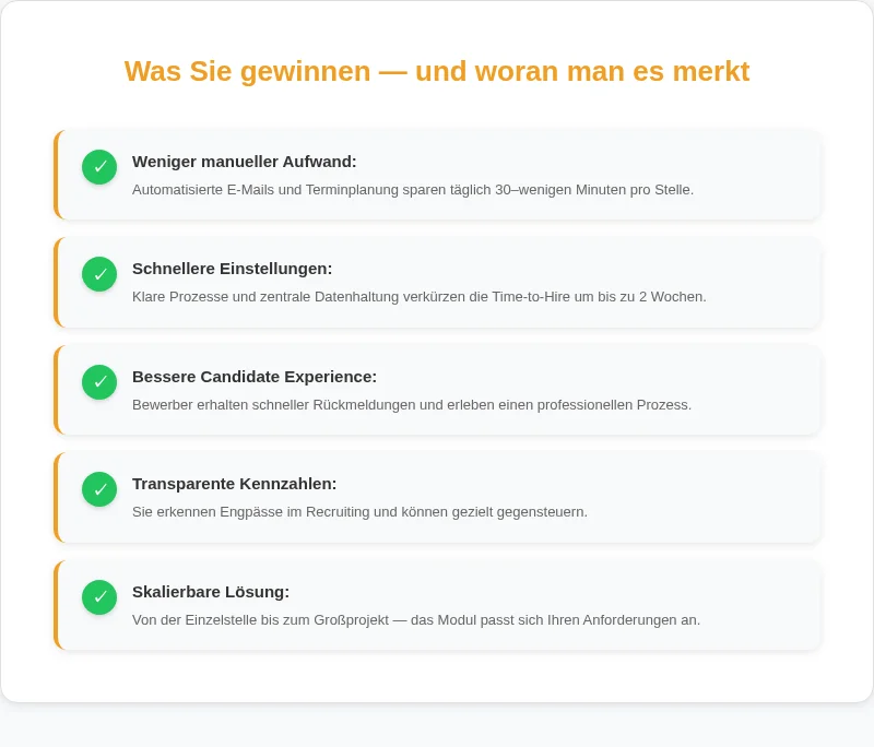 Infografik: Was Sie gewinnen, und woran man es merkt