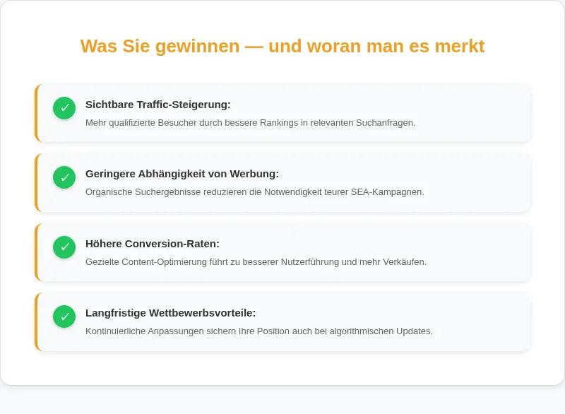Infografik: Was Sie gewinnen, und woran man es merkt