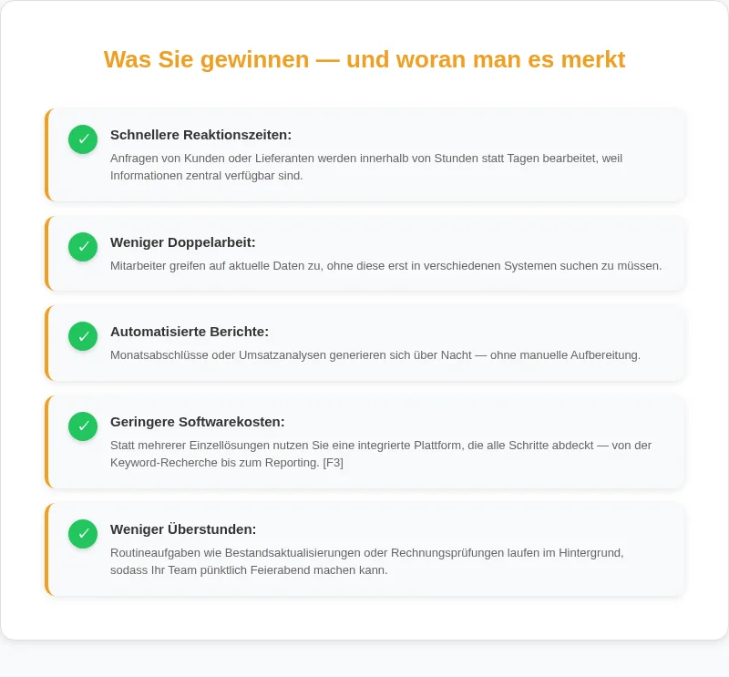 Infografik: Was Sie gewinnen, und woran man es merkt