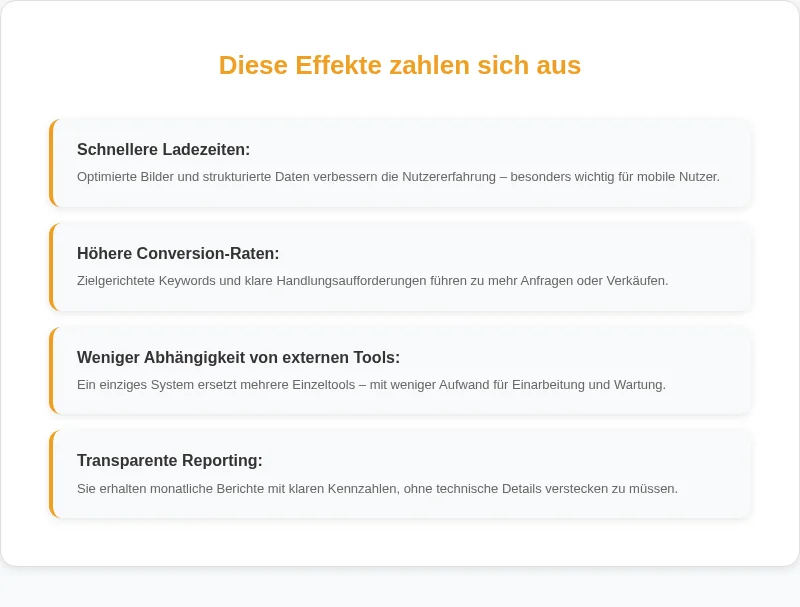 Infografik: Diese Effekte zahlen sich aus