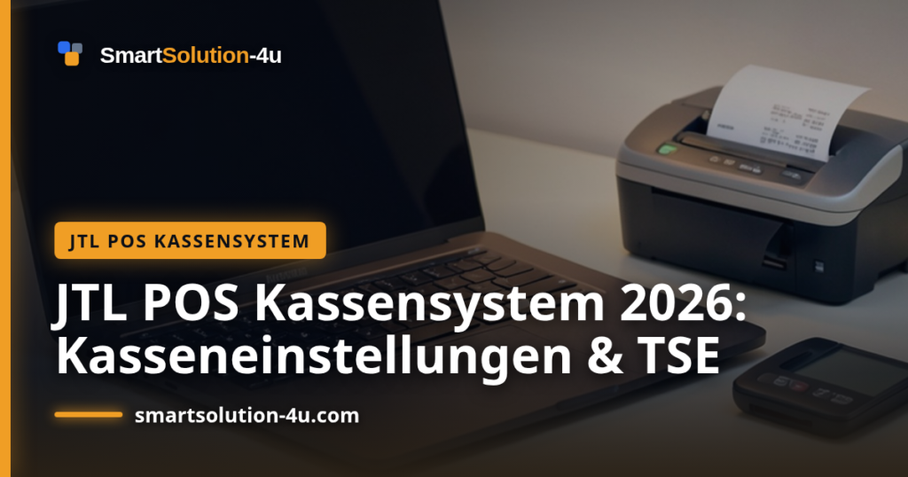 Beitragsbild: JTL POS Kassensystem 2026: Kasseneinstellungen & TSE