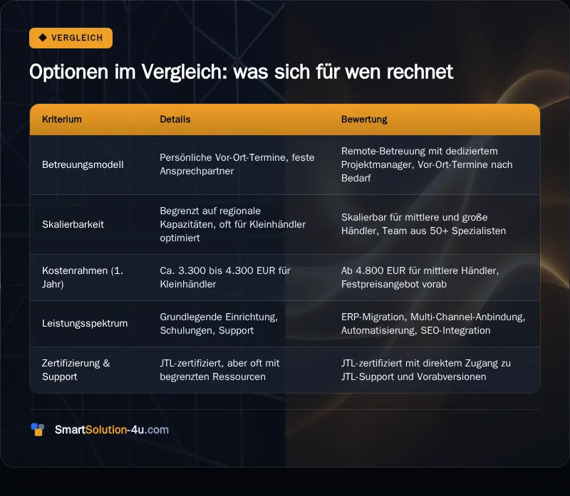 Infografik: Optionen im Vergleich: was sich für wen rechnet