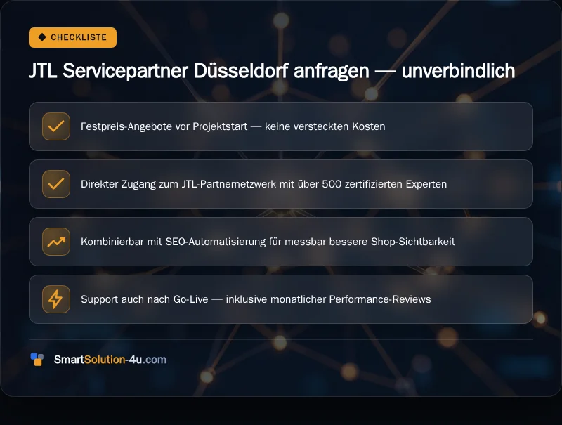 Infografik: JTL Servicepartner Düsseldorf anfragen, unverbindlich