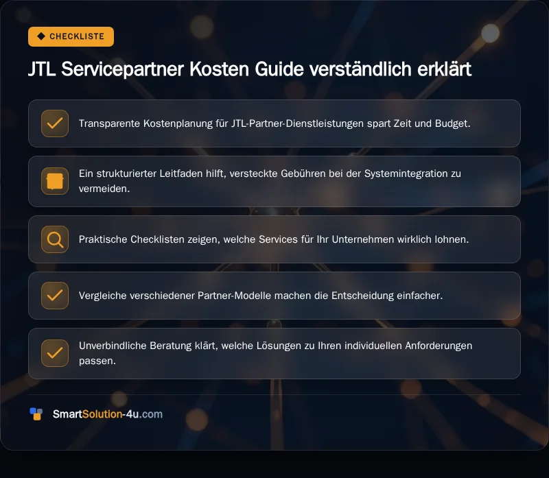 Infografik: JTL Servicepartner Kosten Guide verständlich erklärt