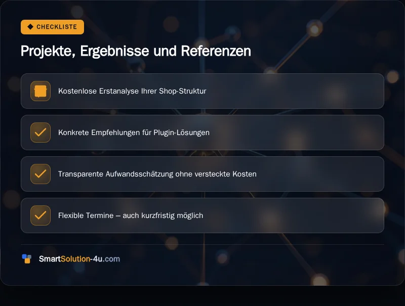Infografik: Projekte, Ergebnisse und Referenzen