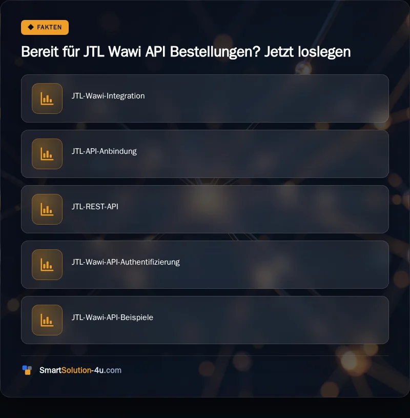 Infografik: Bereit für JTL Wawi API Bestellungen? Jetzt loslegen