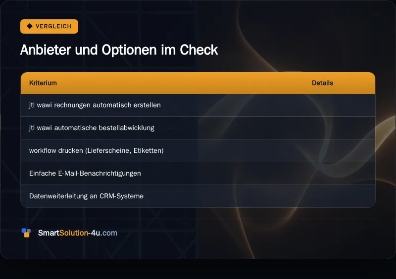 Infografik: Anbieter und Optionen im Check