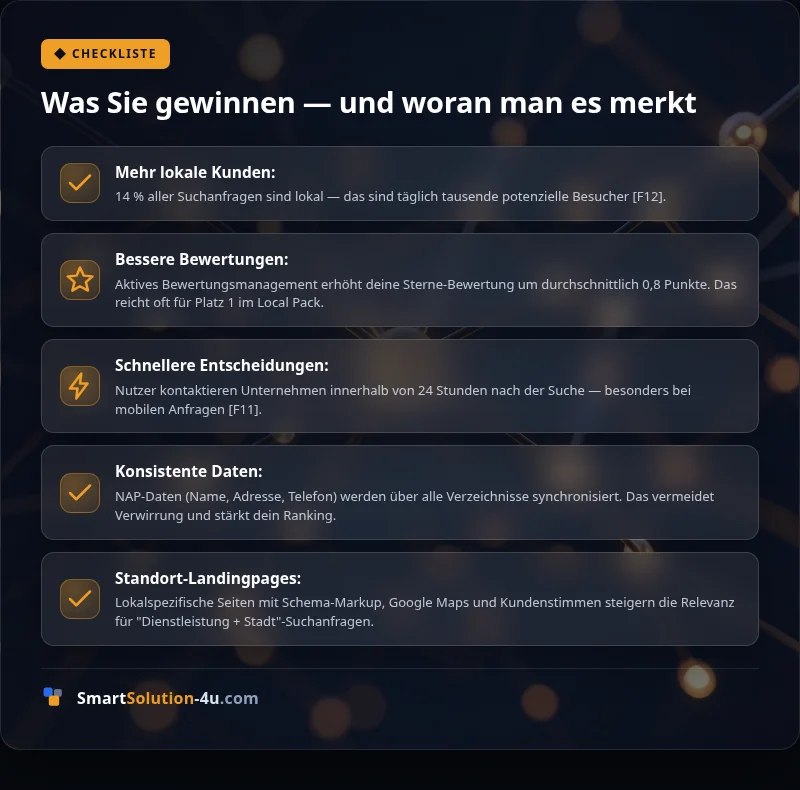 Infografik: Was Sie gewinnen — und woran man es merkt