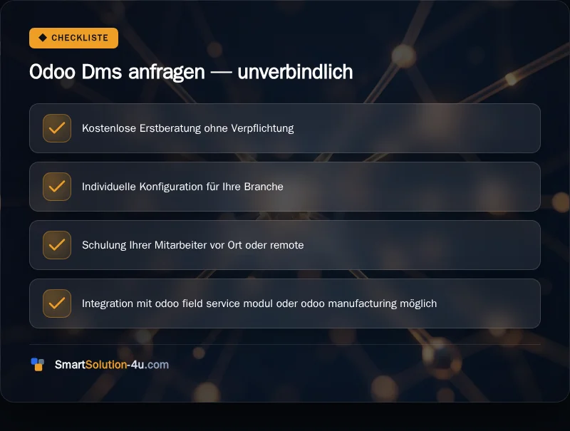 Infografik: Odoo Dms anfragen, unverbindlich