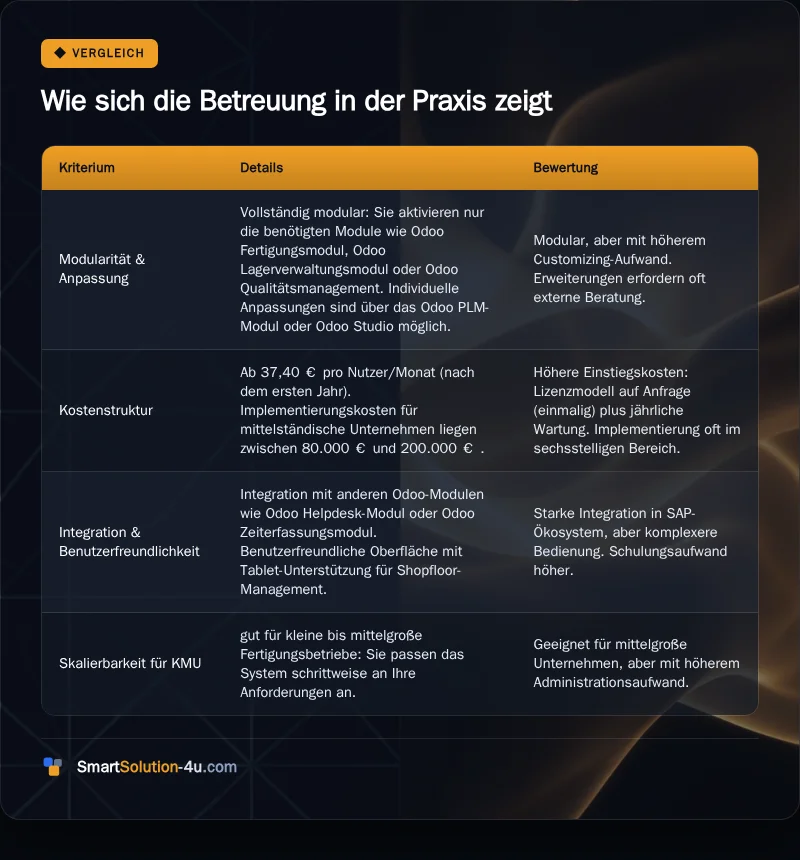 Infografik: Wie sich die Betreuung in der Praxis zeigt