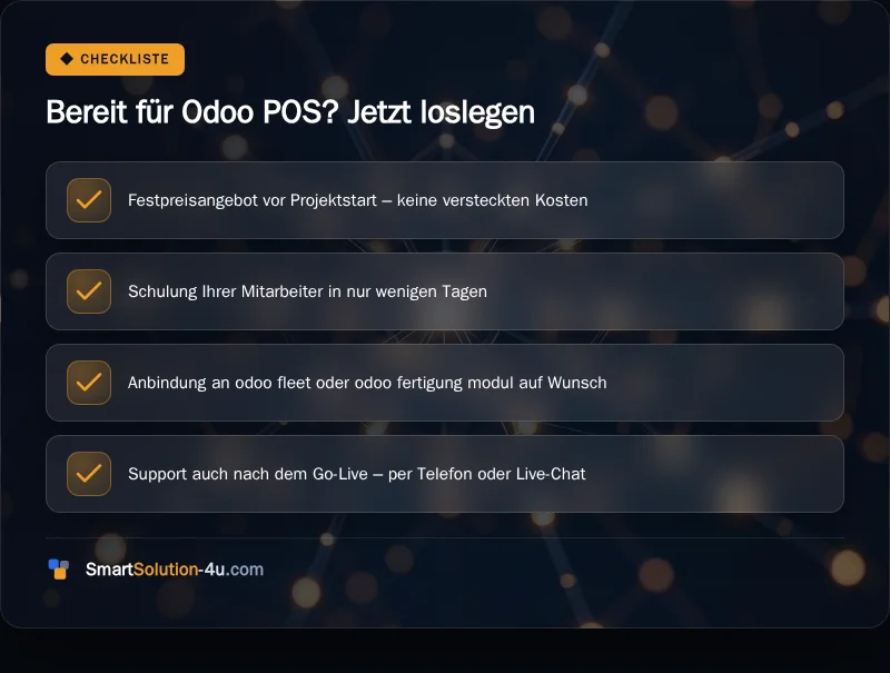 Infografik: Bereit für Odoo POS? Jetzt loslegen