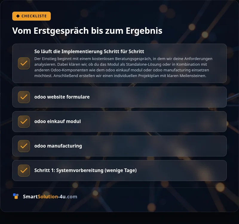 Infografik: Vom Erstgespräch bis zum Ergebnis