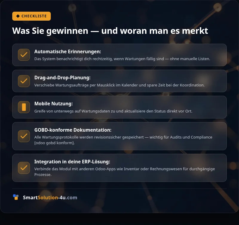Infografik: Was Sie gewinnen — und woran man es merkt