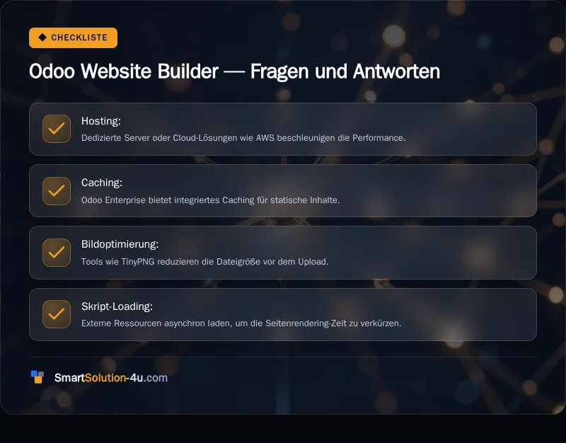 Infografik: Odoo Website Builder, Fragen und Antworten