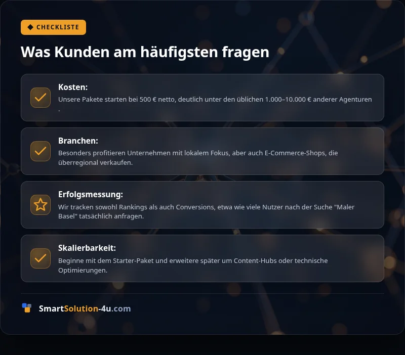 Infografik: Was Kunden am häufigsten fragen