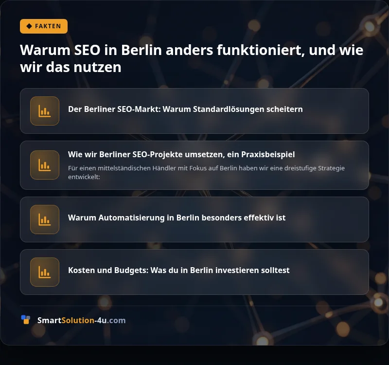 Infografik: Warum SEO in Berlin anders funktioniert, und wie wir das nutzen