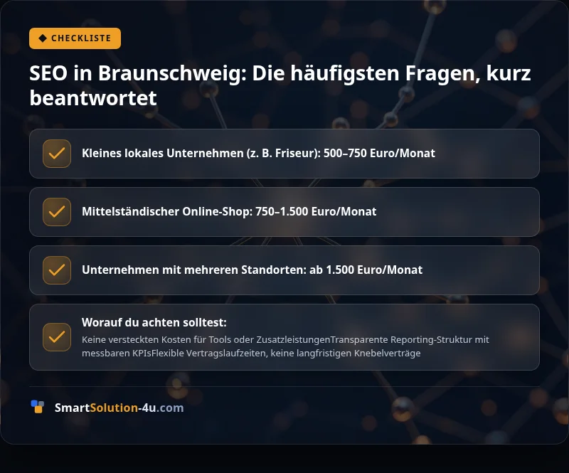 Infografik: SEO in Braunschweig: Die häufigsten Fragen, kurz beantwortet