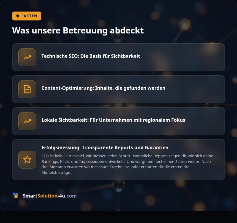 Infografik: Was unsere Betreuung abdeckt