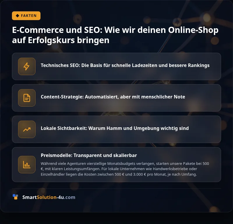 Infografik: E-Commerce und SEO: Wie wir deinen Online-Shop auf Erfolgskurs bringen