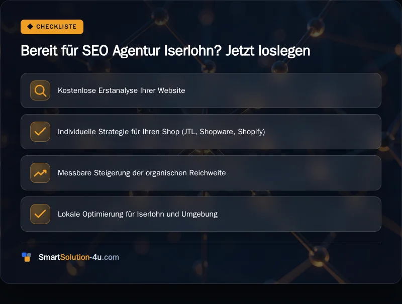 Infografik: Bereit für SEO Agentur Iserlohn? Jetzt loslegen