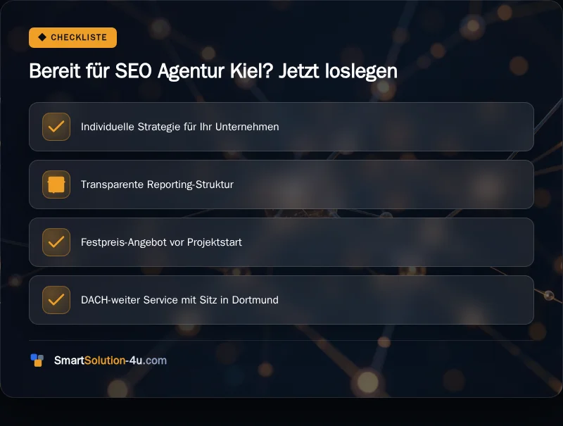 Infografik: Bereit für SEO Agentur Kiel? Jetzt loslegen